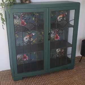 Recent Work - Lemur Green Glass Cabinet