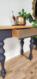 Navy and rimu table