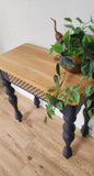 Navy and rimu table