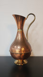 Hammered copper pitcher