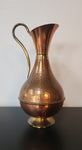 Hammered copper pitcher