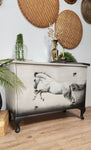 Grey blend horse drawers