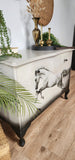 Grey blend horse drawers