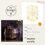 Gold Foil Kacha ~  MANOR SWIRLS